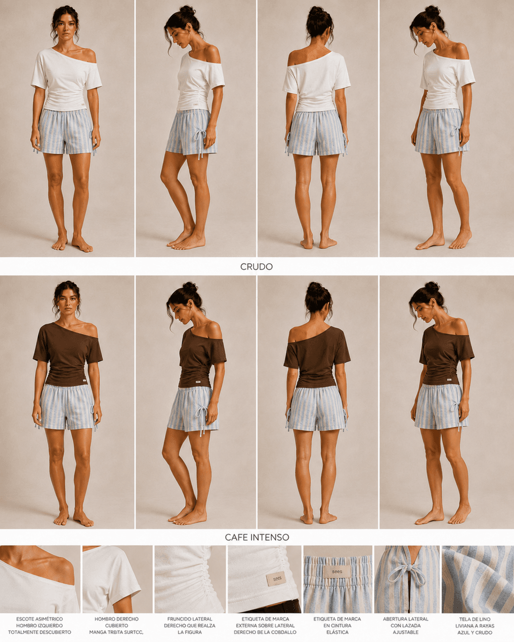 remera simetrica crudo - Image 2