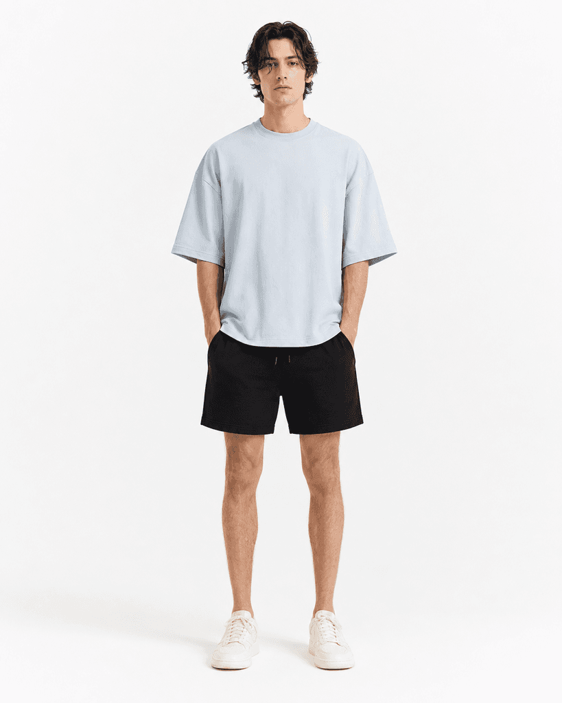 Remera corte dior celeste