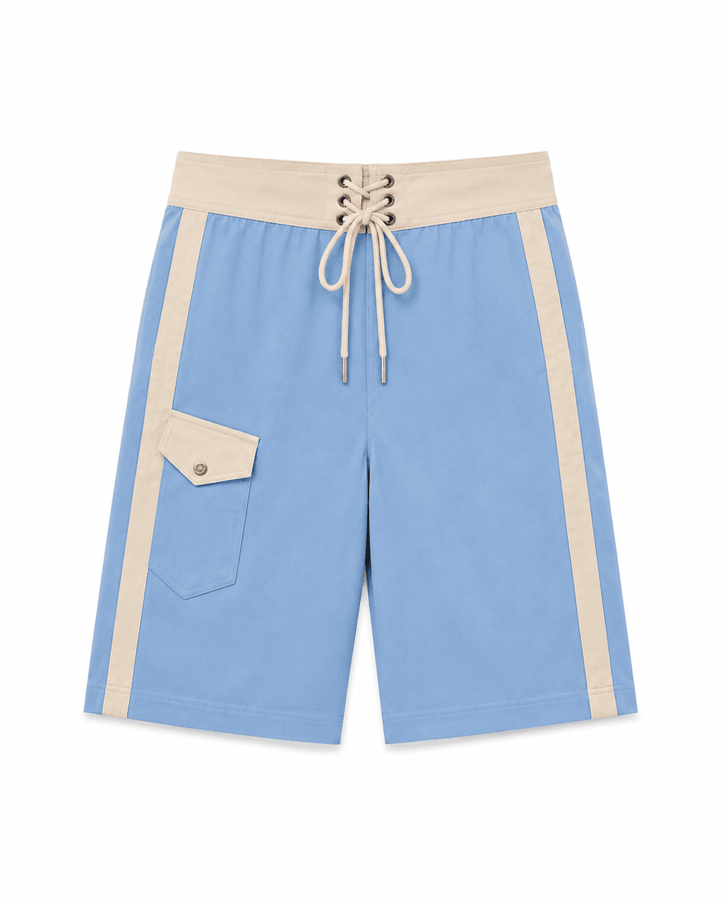short de baño celeste